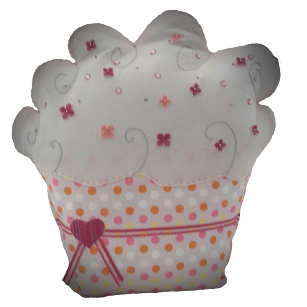 Pul İşlemeli Cupcake Yastık