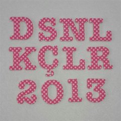 Desenli Keçe Harf Aplike - 223 Koyu Pembe