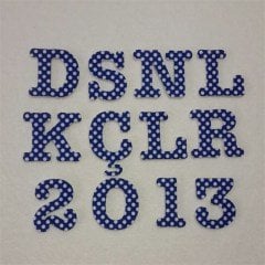 Desenli Keçe Harf Aplike - 223 Lacivert