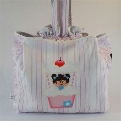 Cupcake Girl Temalı Anne Bebek Bakım Çantası