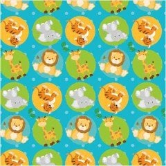 Safari Temalı Desenli Keçe Set