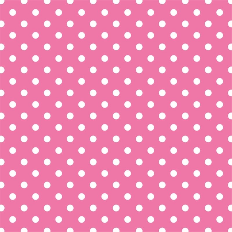 Koyu Pembe Zemin Üzerine Beyaz Puanlı Keçe Plaka (DK P2)