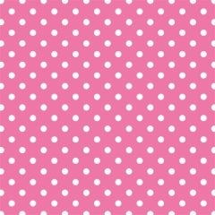 Koyu Pembe Zemin Üzerine Beyaz Puanlı Keçe Plaka (DK P2)