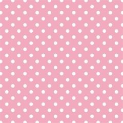 Açık Pembe Zemin Üzerine Beyaz Puanlı Keçe Plaka (DK P3)