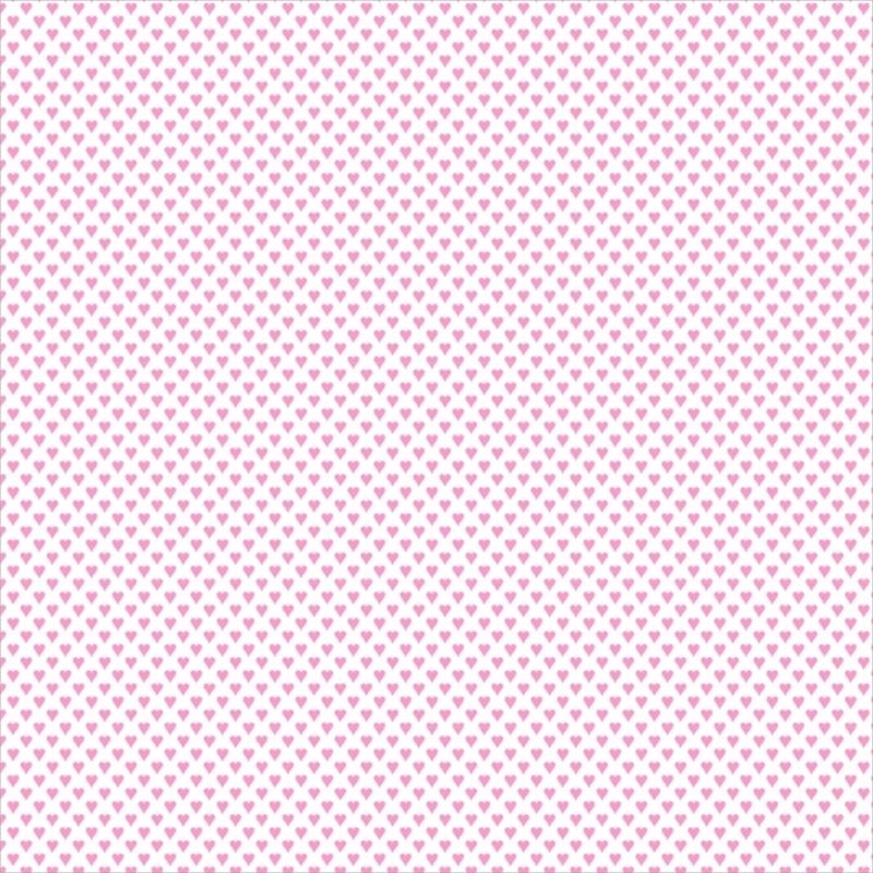 Beyaz Zemin Üzerine Pembe Kalp Desenli Keçe Plaka (DK P62)