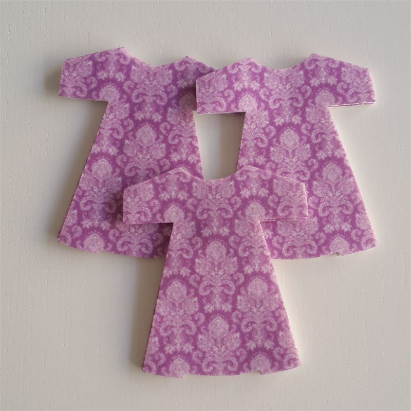 Mor Kaftan Şekilli Keçe Aplike (DK 17)