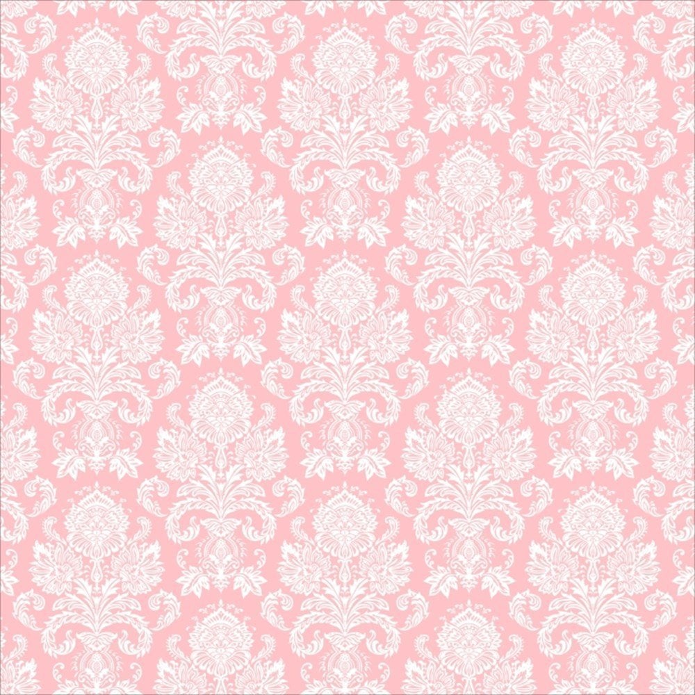 Pembe Damask Desenli Keçe Plaka (DK P161)