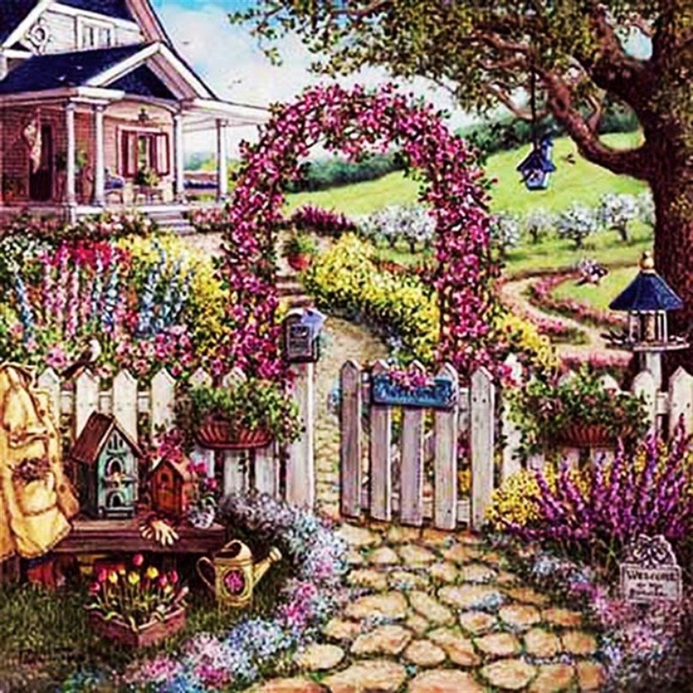 Bahçe Ve Ev - Desenli Keçe Plaka (DK P205)