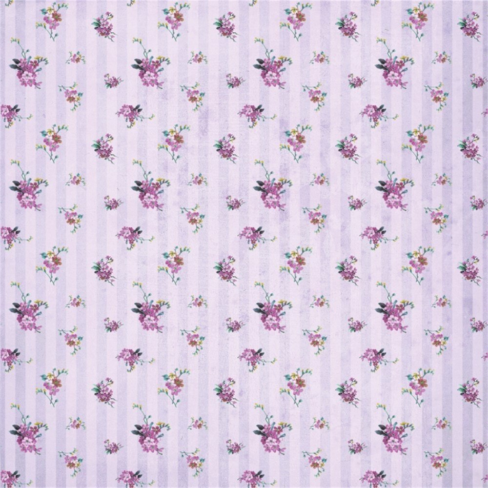 Lila-Mor Çiçek Desenli Keçe Plaka (DK P273)
