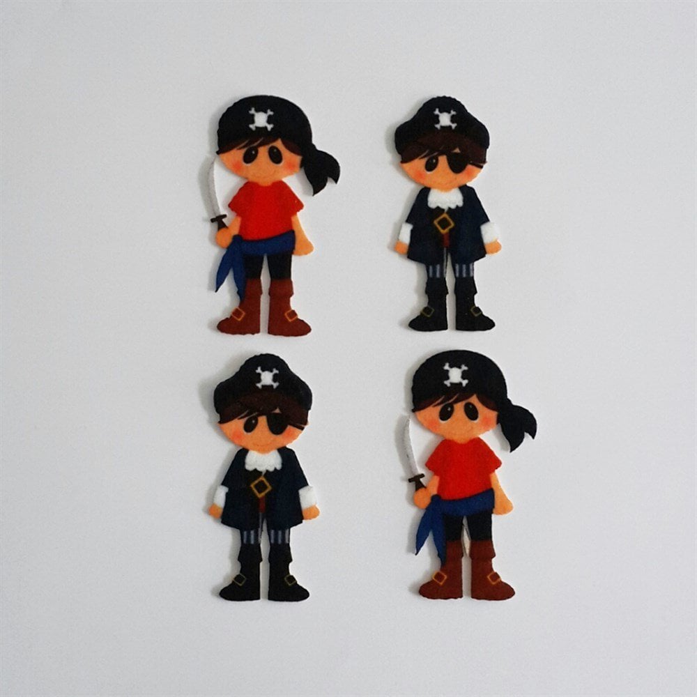 Korsan Desenli Keçe Aplike (DK 128Y)