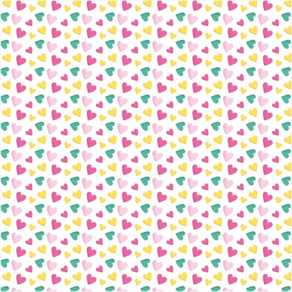 Kalp Desenli Keçe Plaka (DK P321)