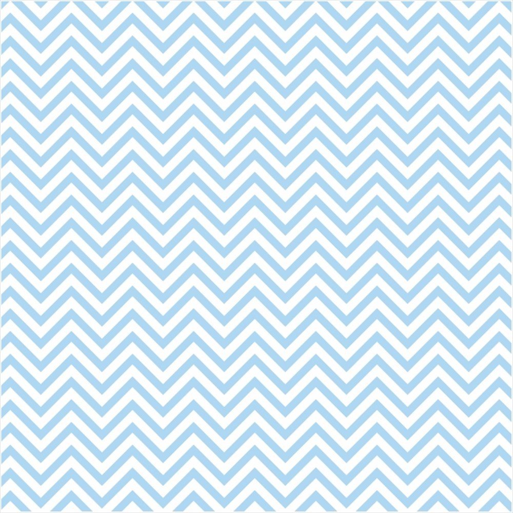 Mavi Zigzag  Desenli Keçe Plaka (DK P324)