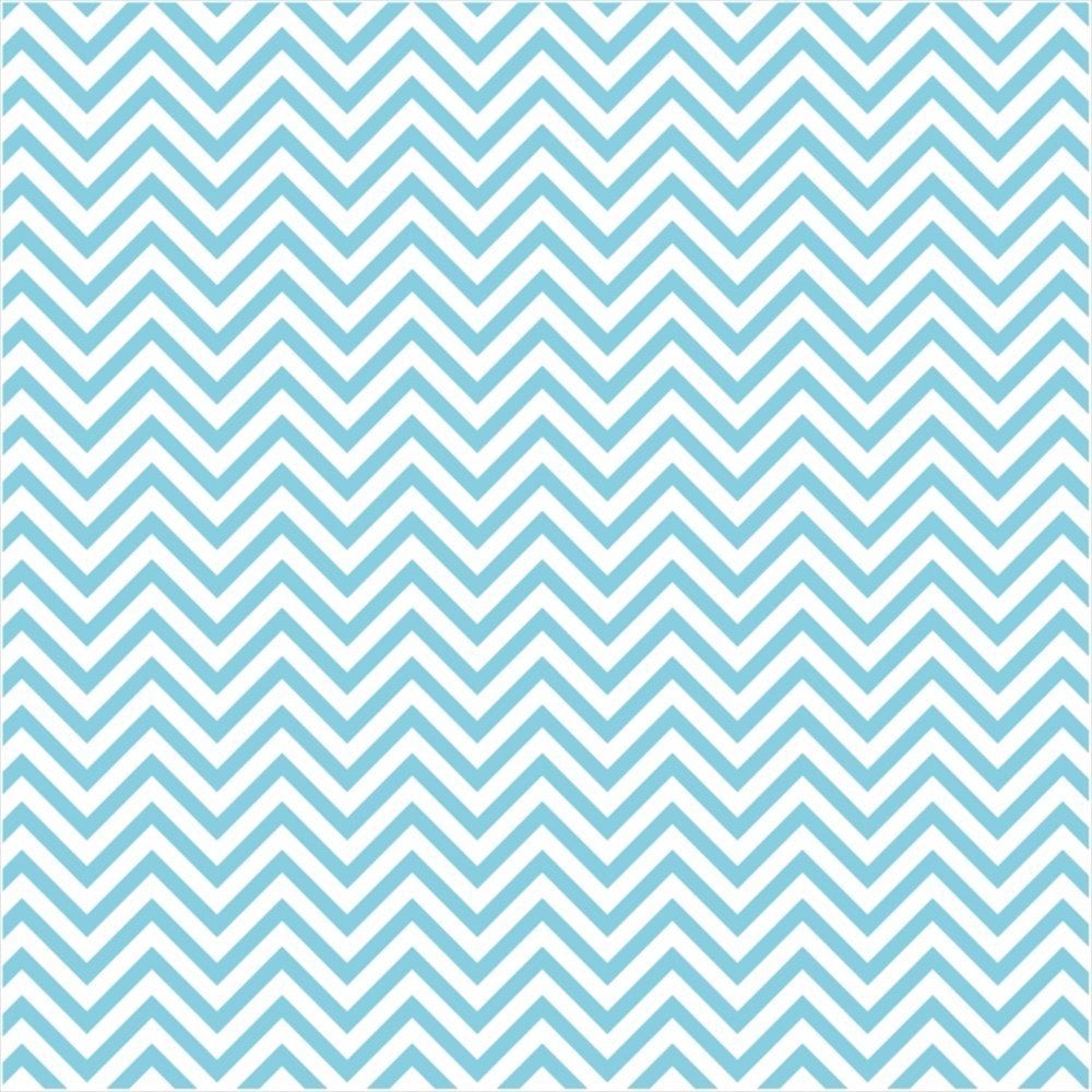 Koyu Turkuaz Zigzag  Desenli Keçe Plaka (DK P329)
