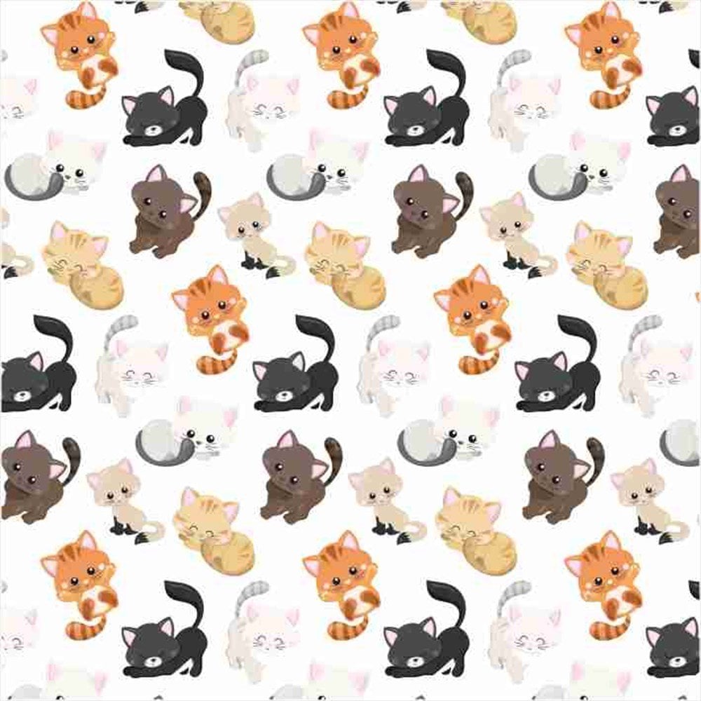Kedi Desenli Keçe Plaka  (DK P382)