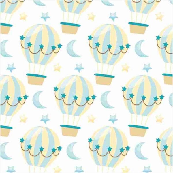 Uçan Balon Desenli Keçe Plaka  (DK P407)